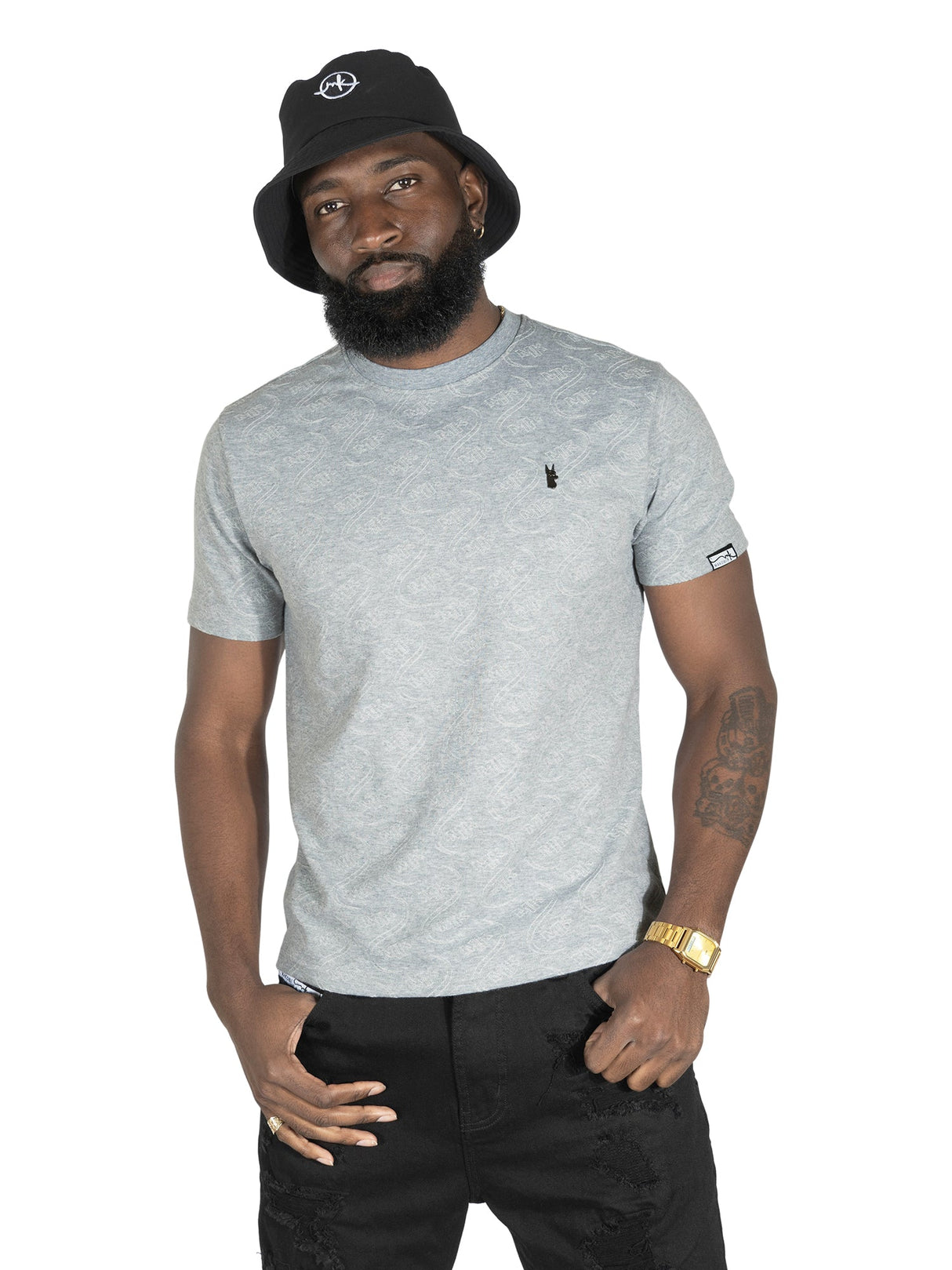 Makobi M316 Sartoni Embossed Tee - Gray