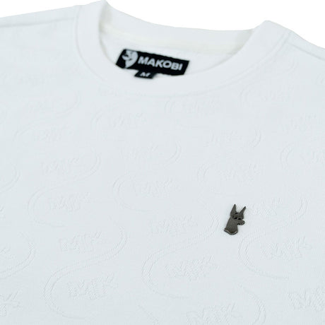 Makobi M316 Sartoni Embossed Tee - White