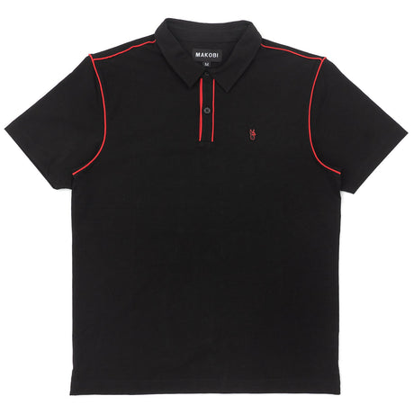 Makobi M344 Ricci Core Polo Shirt- Black