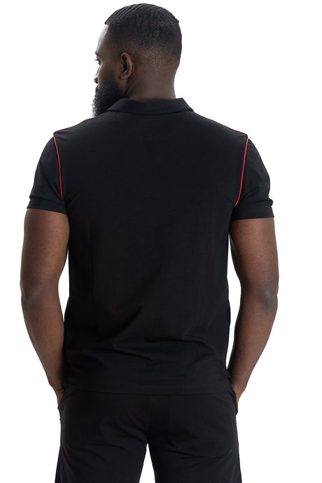 Makobi M344 Ricci Core Polo Shirt- Black