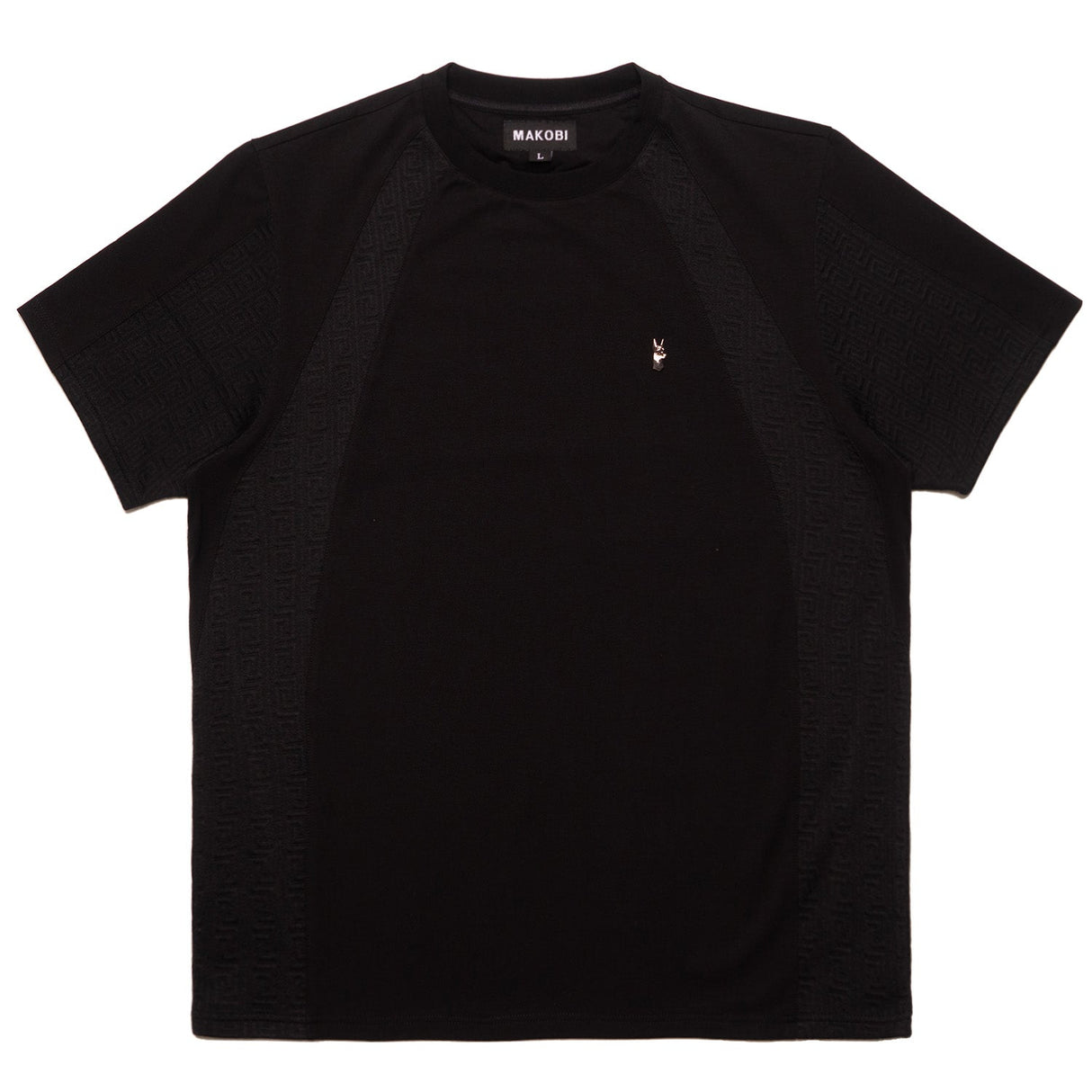 Makobi M346 Beruni Jacquard Tee - Black