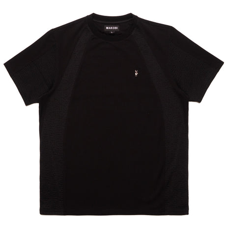 Makobi M346 Beruni Jacquard Tee - Black