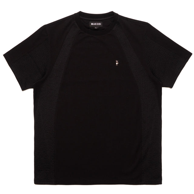 Makobi M346 Beruni Jacquard Tee - Black