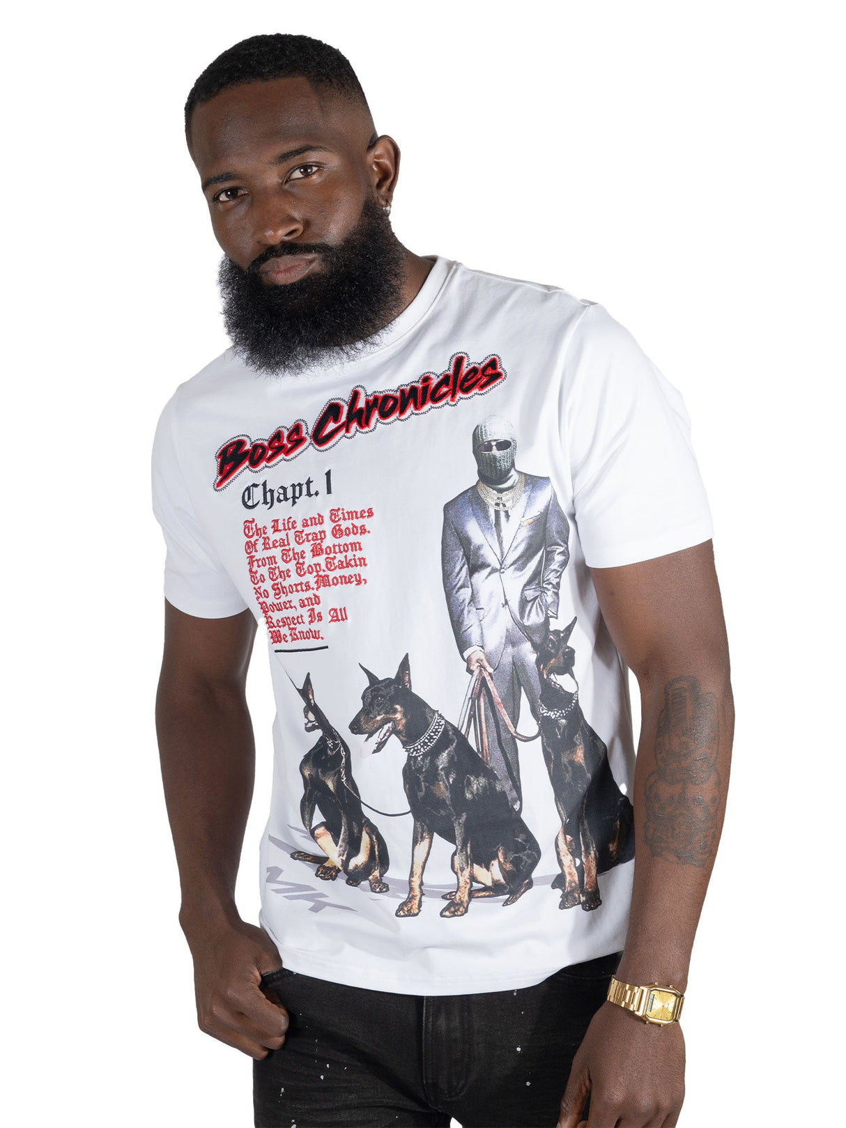 Makobi M378 Boss Chronicles Tee - White