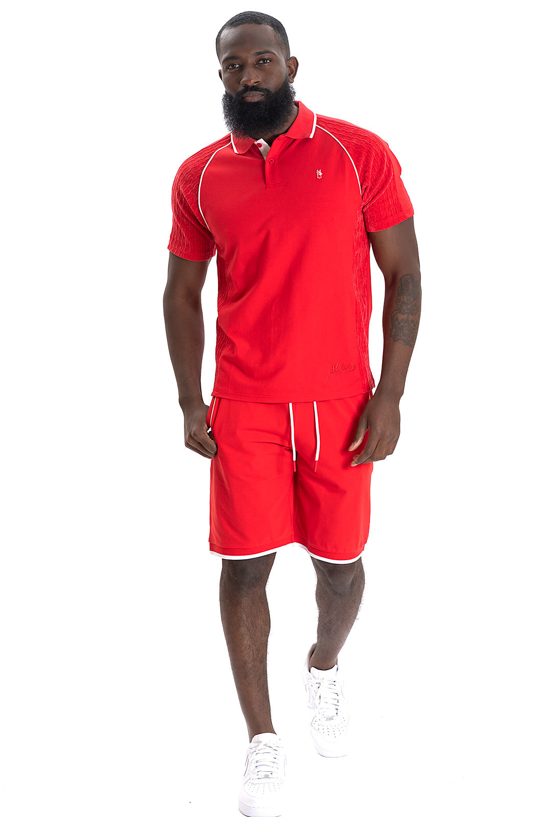 Makobi M394 Makobi Daniali Polo Shirt- Red
