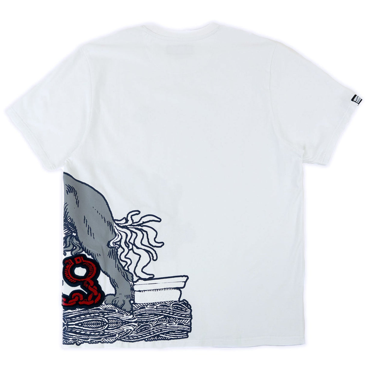 Makobi M396 Verona Lion Tee - White
