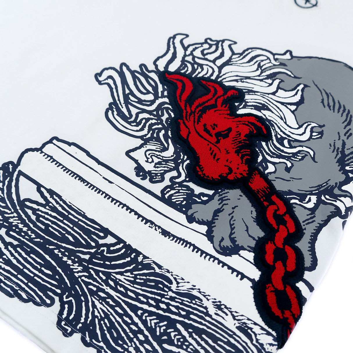 Makobi M396 Verona Lion Tee - White