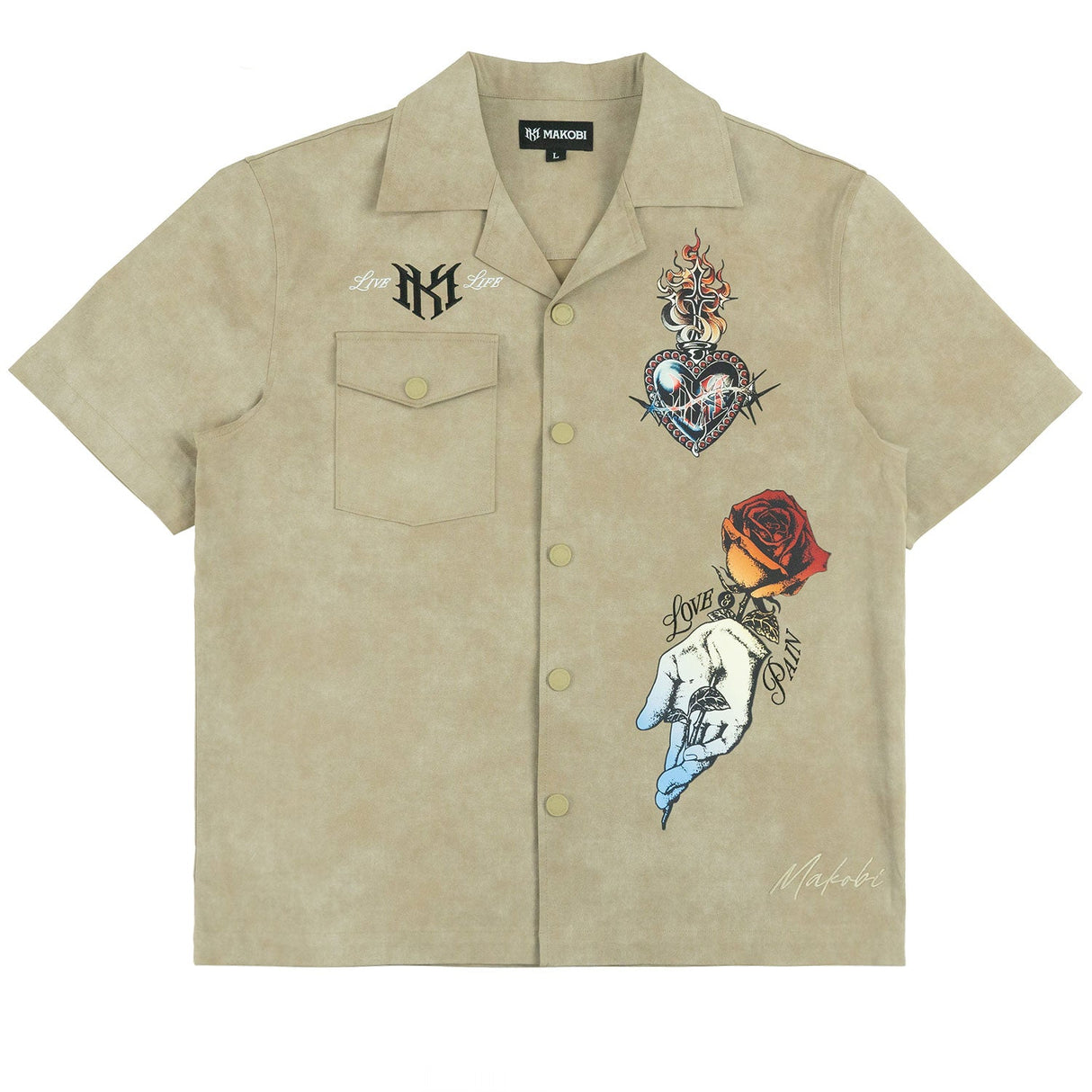 Makobi Set | M414 Vivere Twill Short Set - Khaki