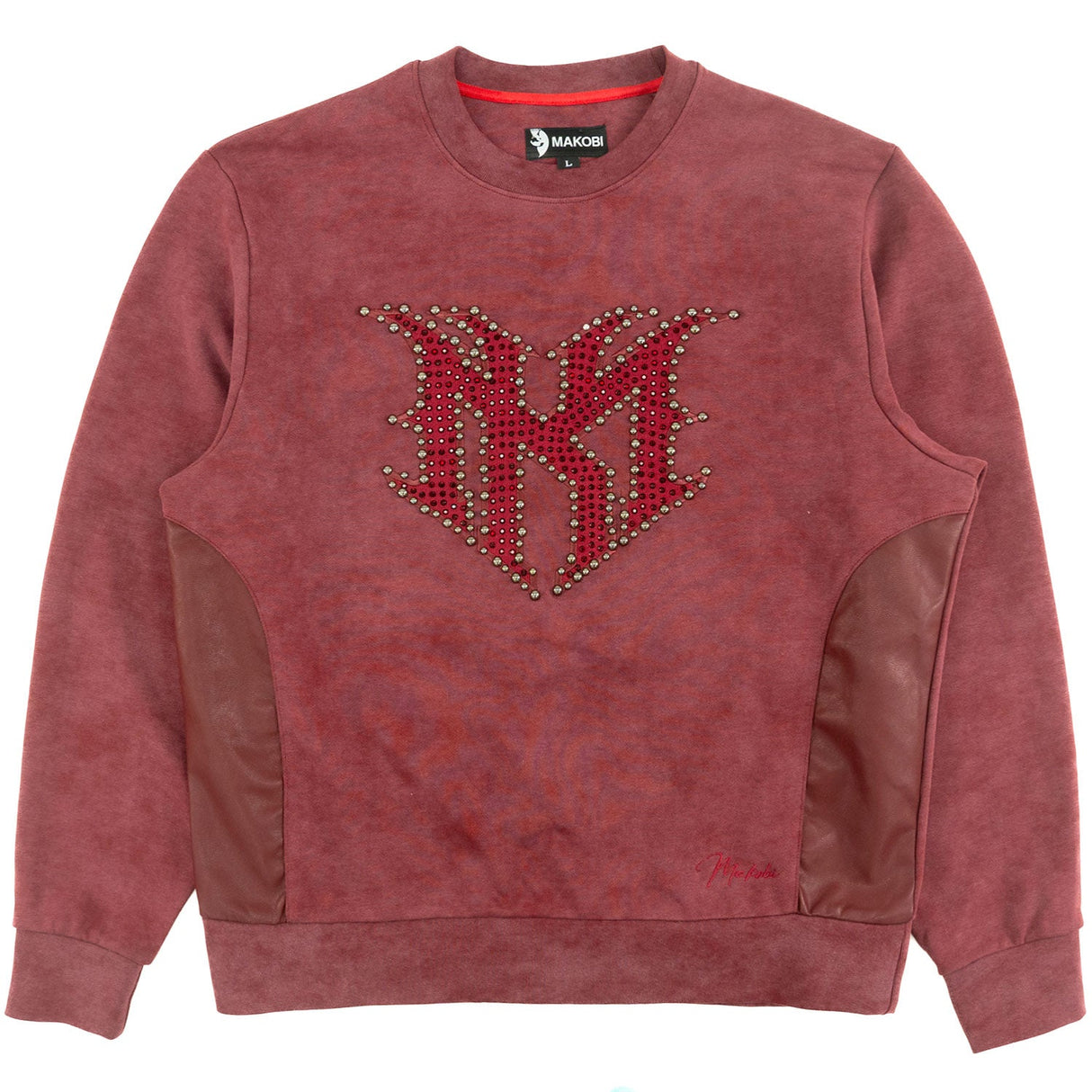 Makobi Sweatshirt | M4241 Lorenzino Crewneck - Burgundy