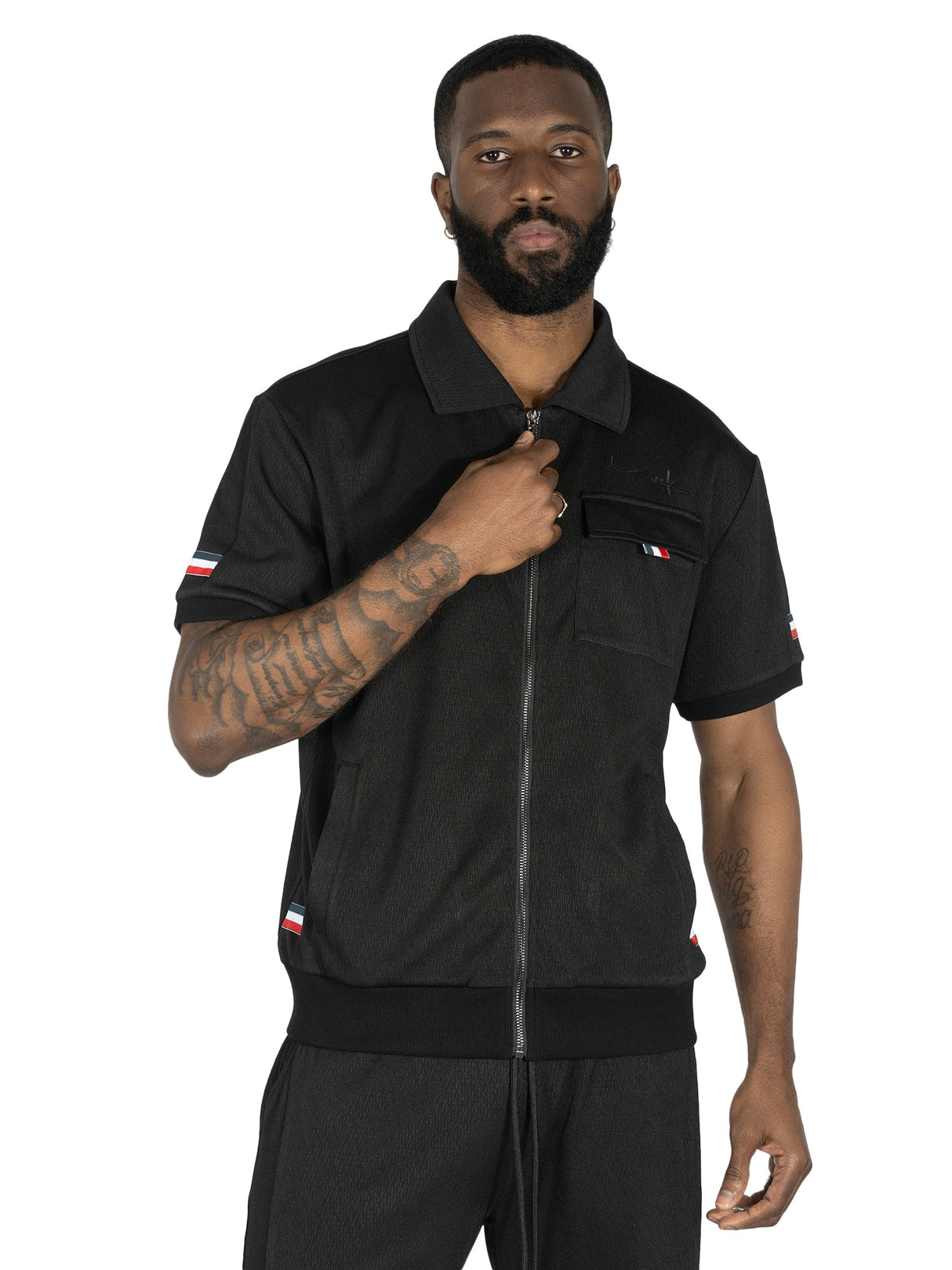 Makobi M428 Moreli Knit Short Sets - Black