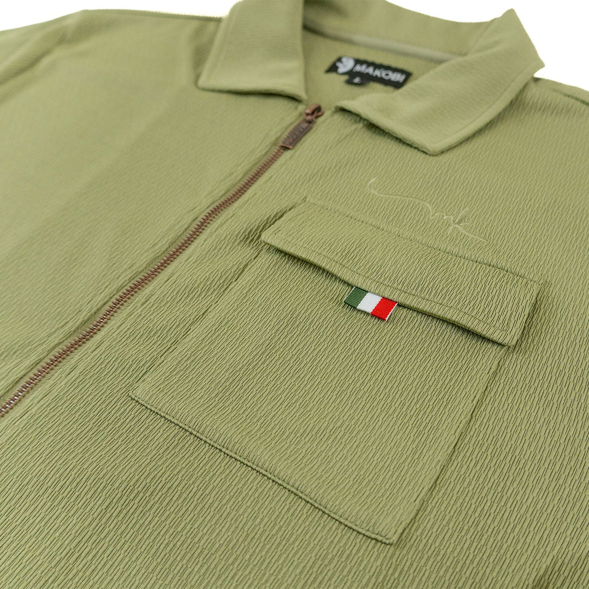 Makobi M428 Moreli Knit Short Sets - Olive