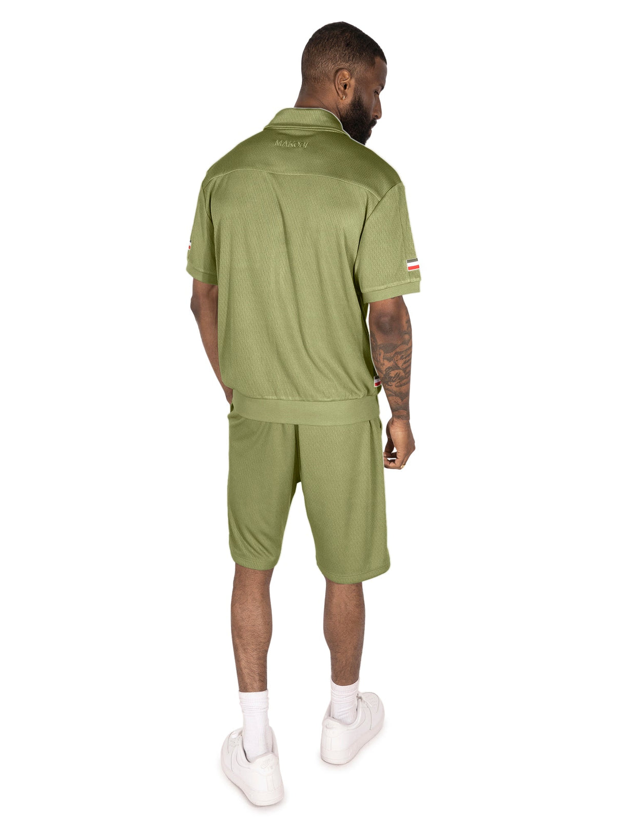 Makobi M428 Moreli Knit Short Sets - Olive