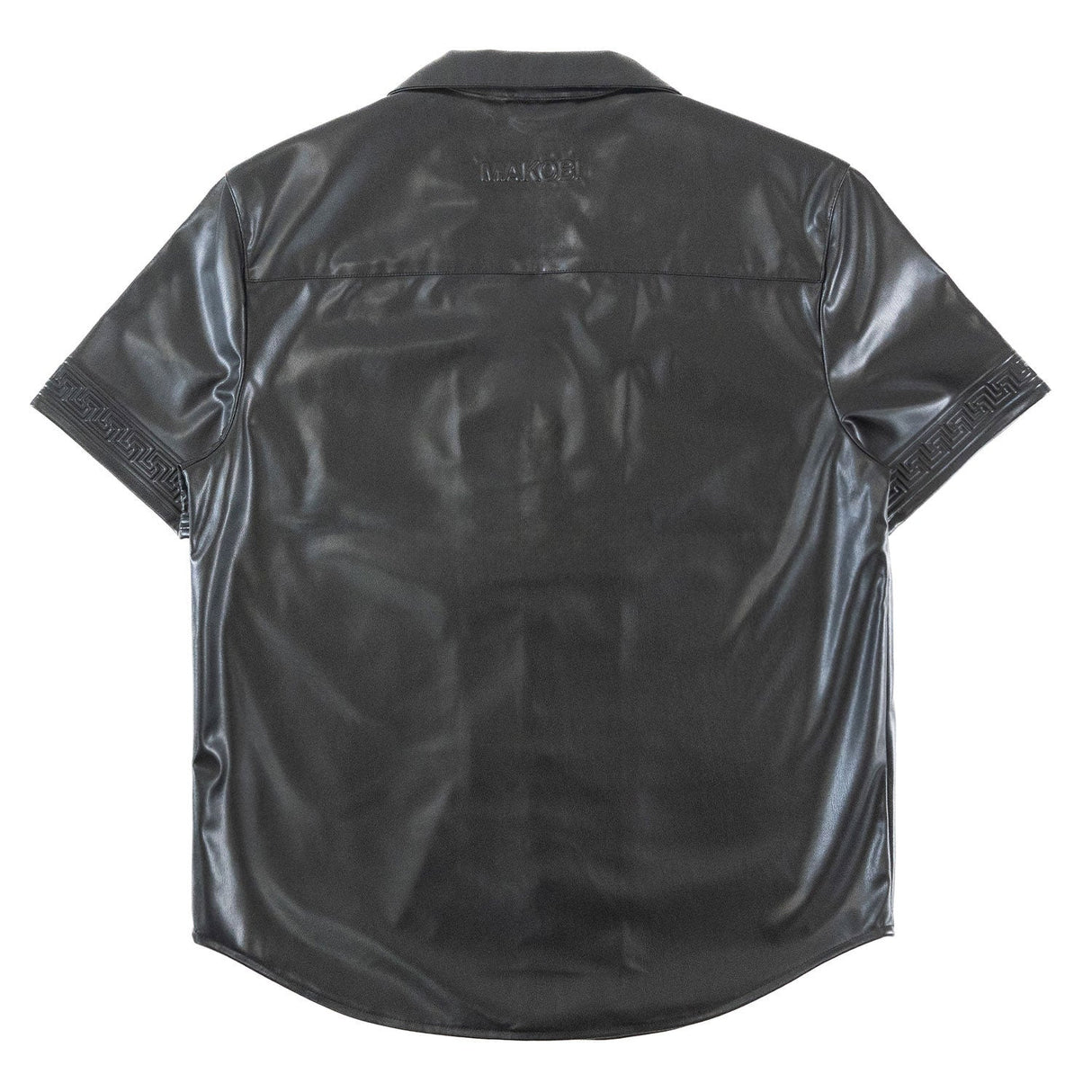 Makobi 429 Bellucci Vegan Leather Shirt - Black