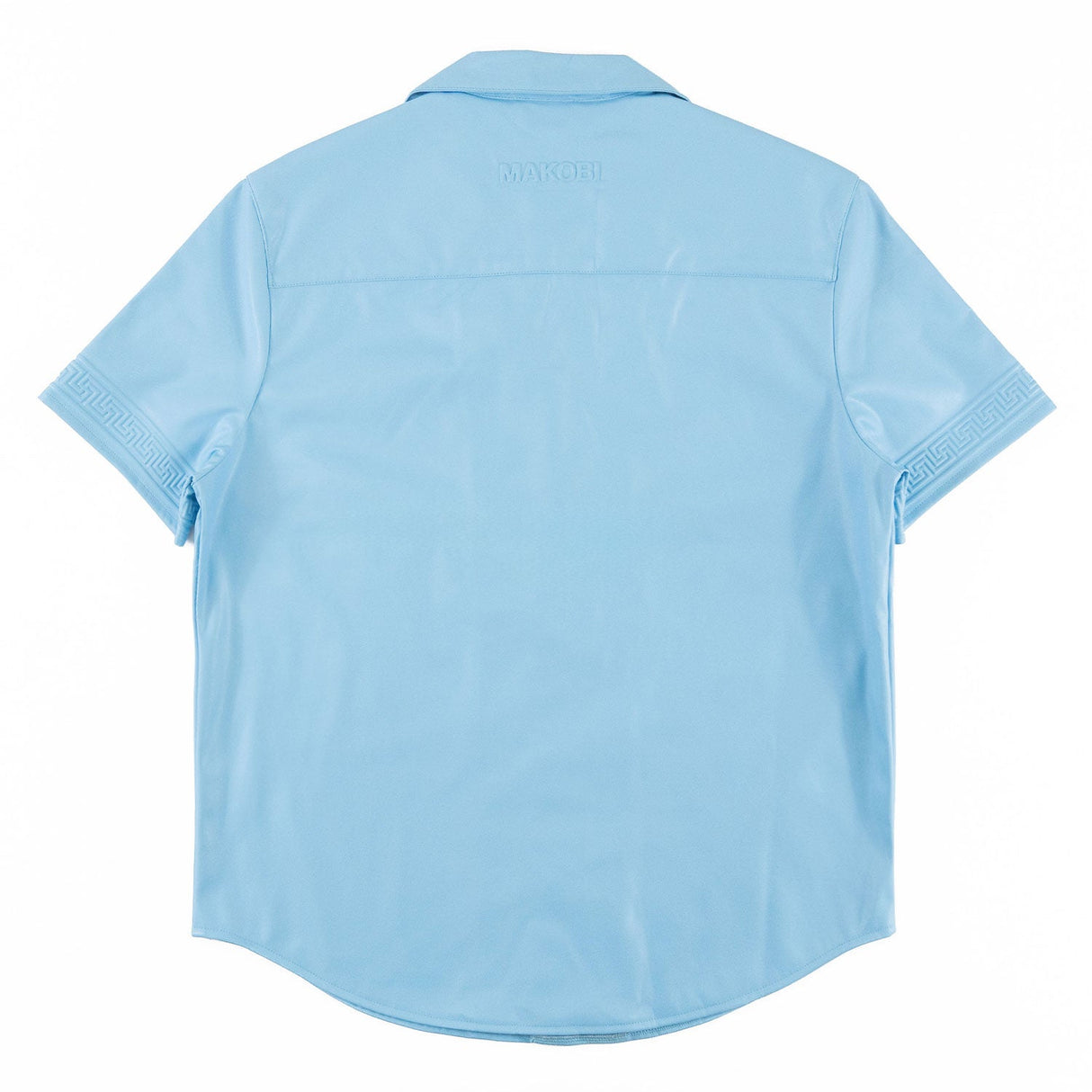 Makobi M429 Bellucci Vegan Leather Shirt - Blue