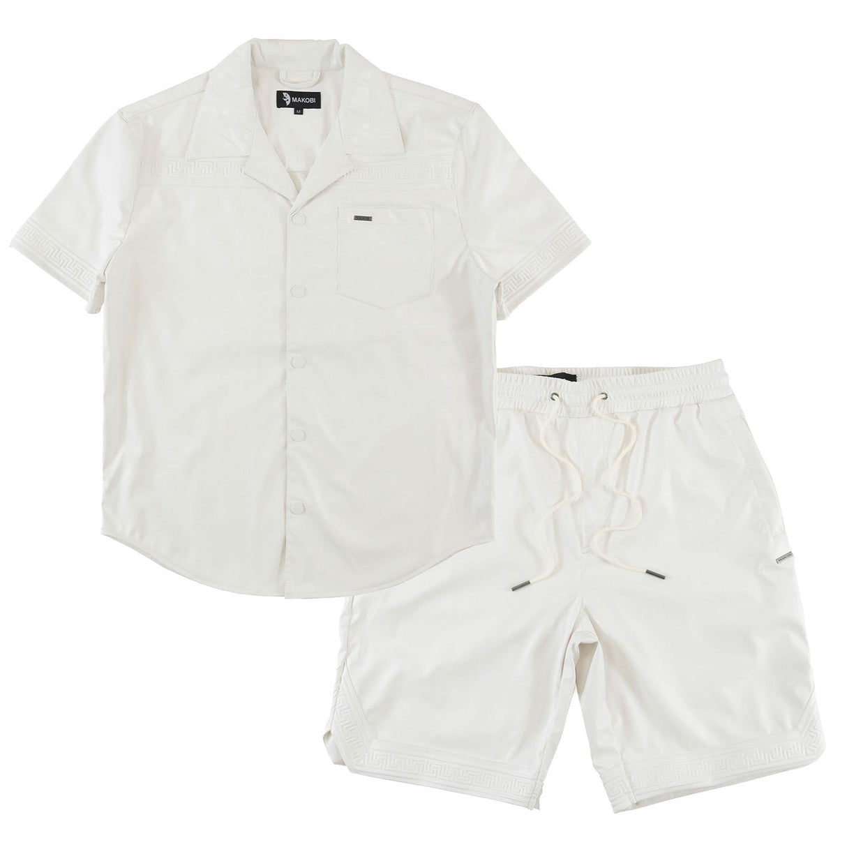 Makobi M429 Bellucci Vegan Leather Shirt - White