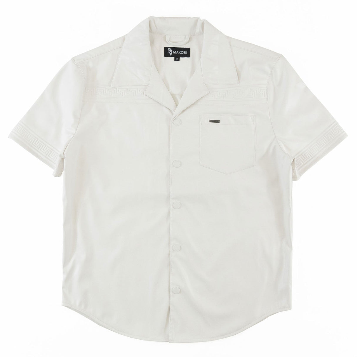 Makobi M429 Bellucci Vegan Leather Shirt - White