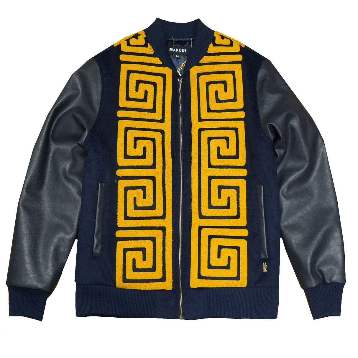 Makobi M4338 Adonis Wool Varsity Jacket - Navy