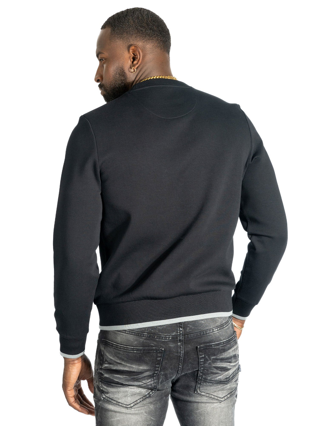 Makobi Sweatshirt | M4355 Lorenzo MK Crewneck - Black