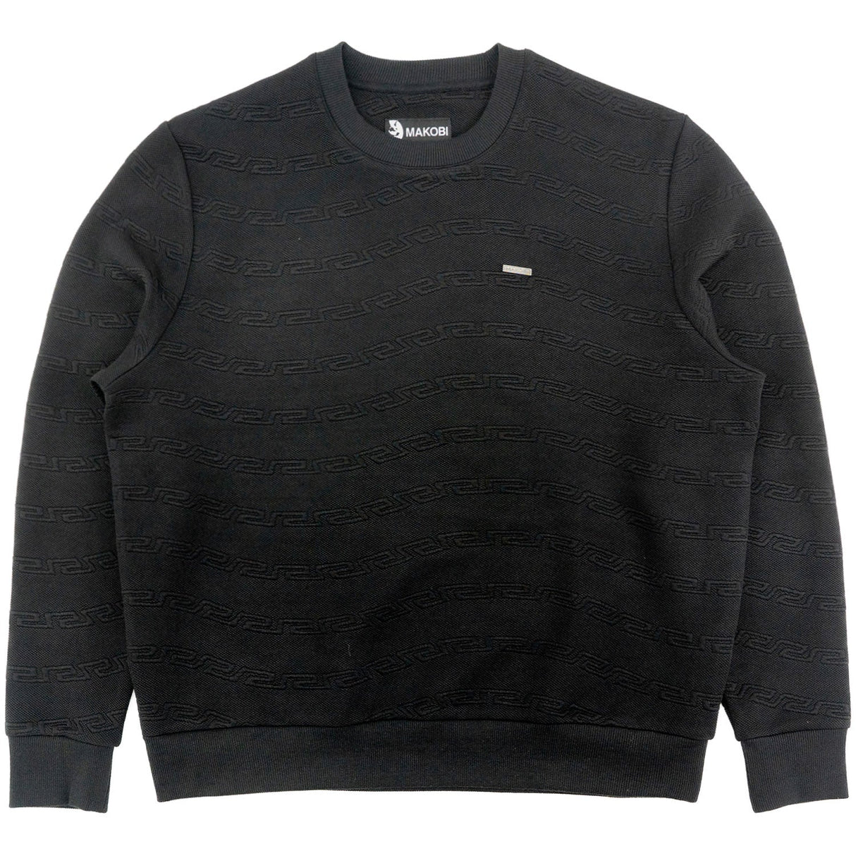 Makobi Sweatshirt | M4412 Bianco Crewneck - Black