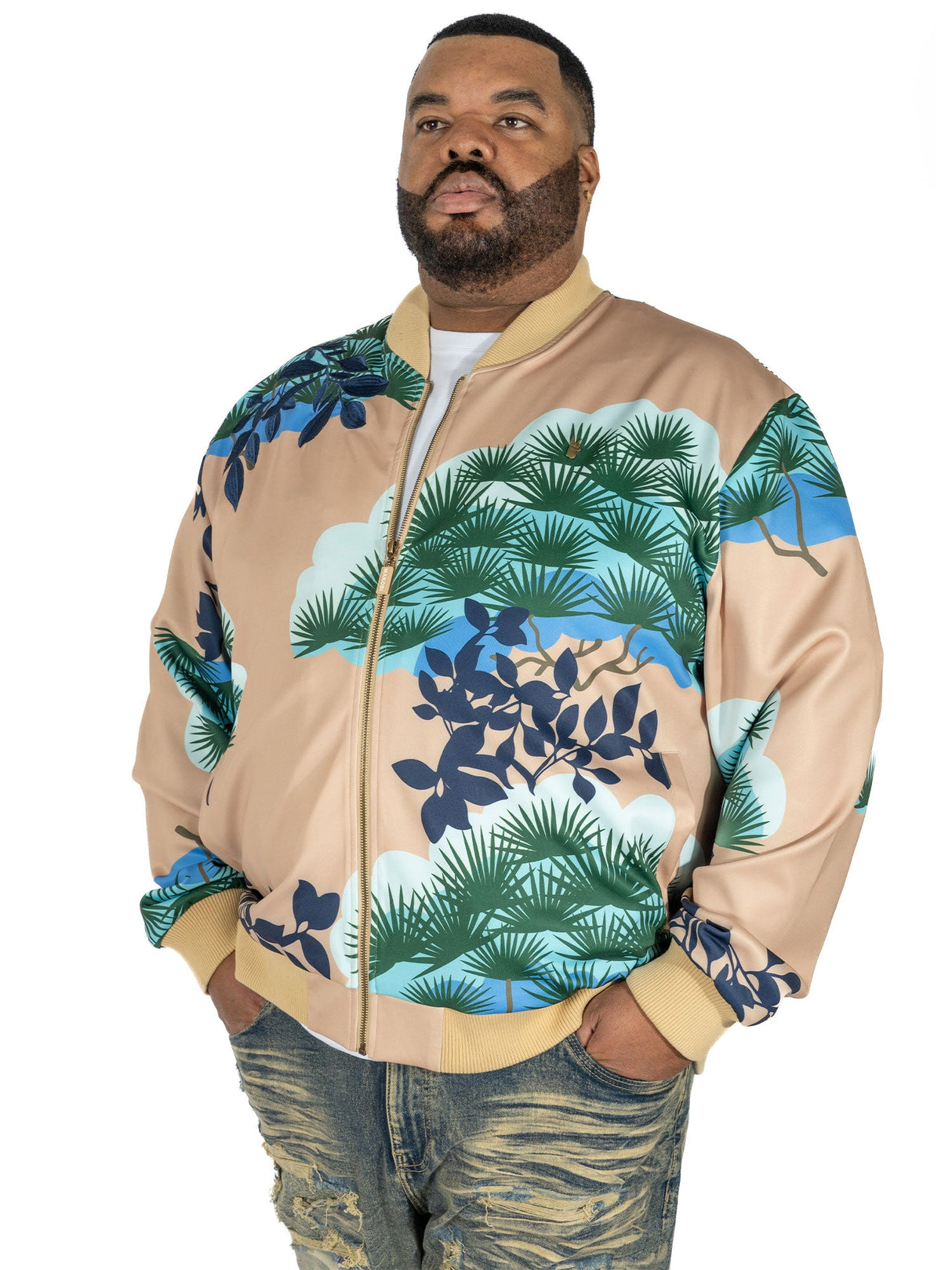 Makobi M4470 Beruni Varsity Jacket - Khaki