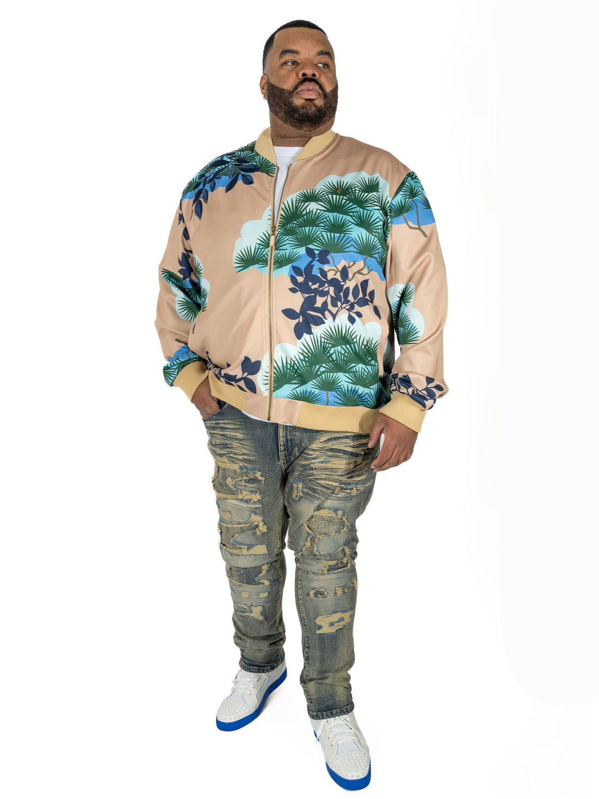 Makobi M4470 Beruni Varsity Jacket - Khaki