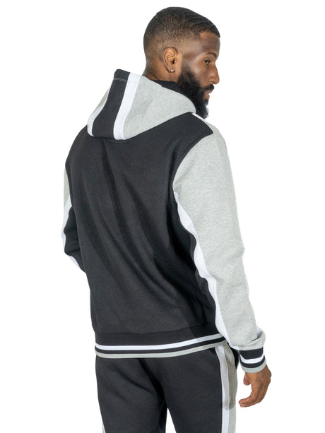 Makobi M4490 Beanchi Jacquard Hoody Set - Black