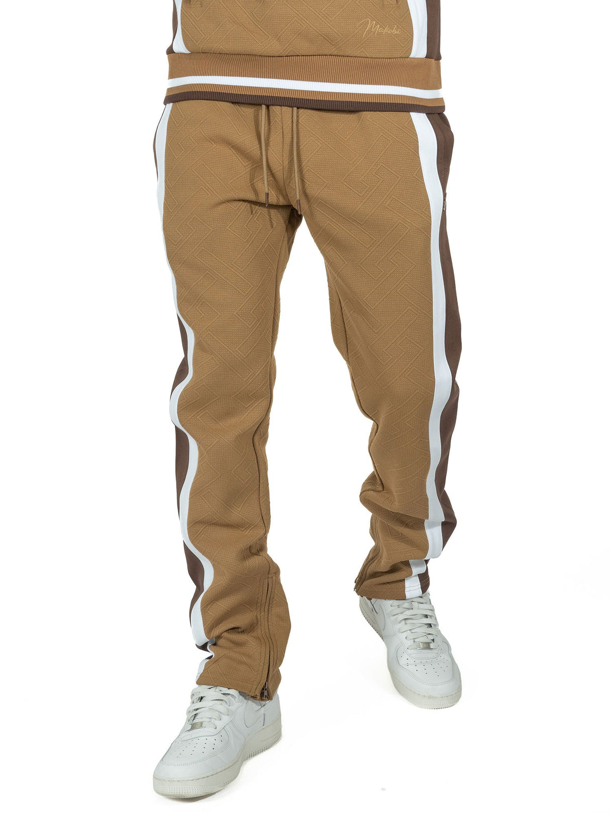 Makobi M4490 Beanchi Jacquard Hoody Set - Mocha
