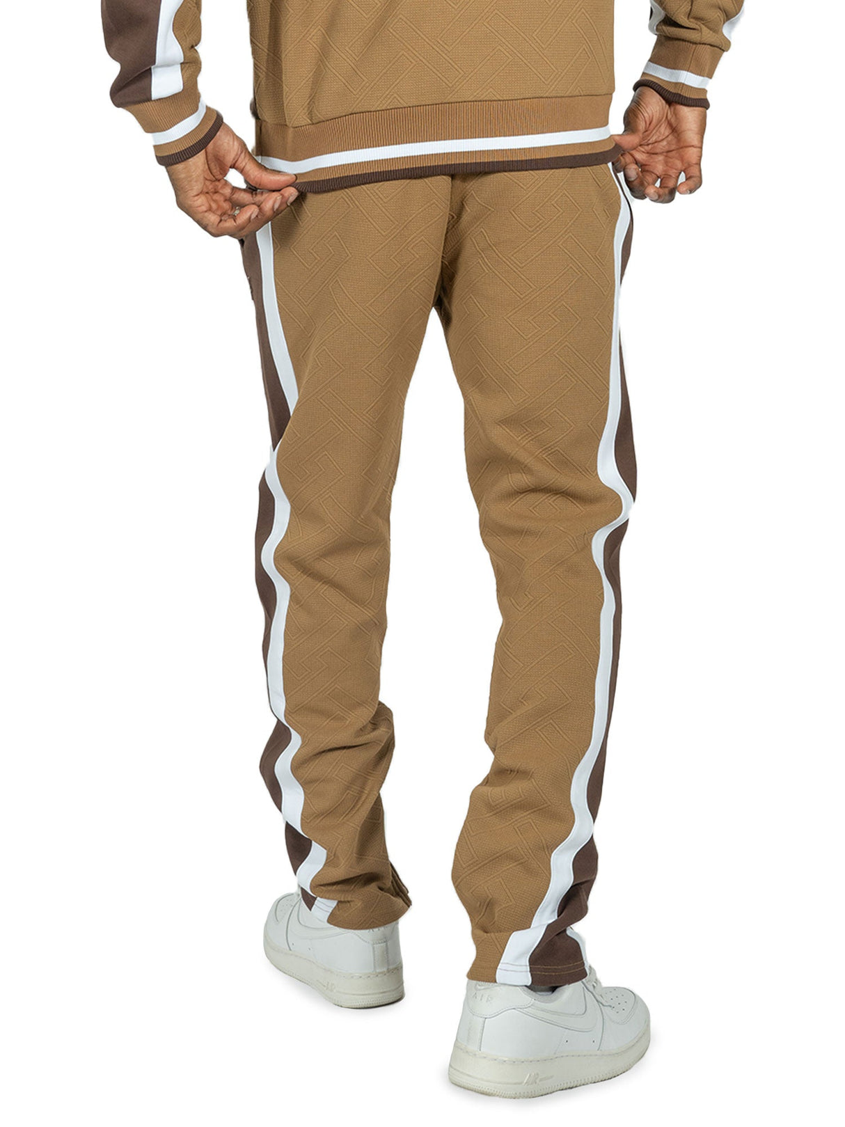 Makobi M4490 Beanchi Jacquard Hoody Set - Mocha