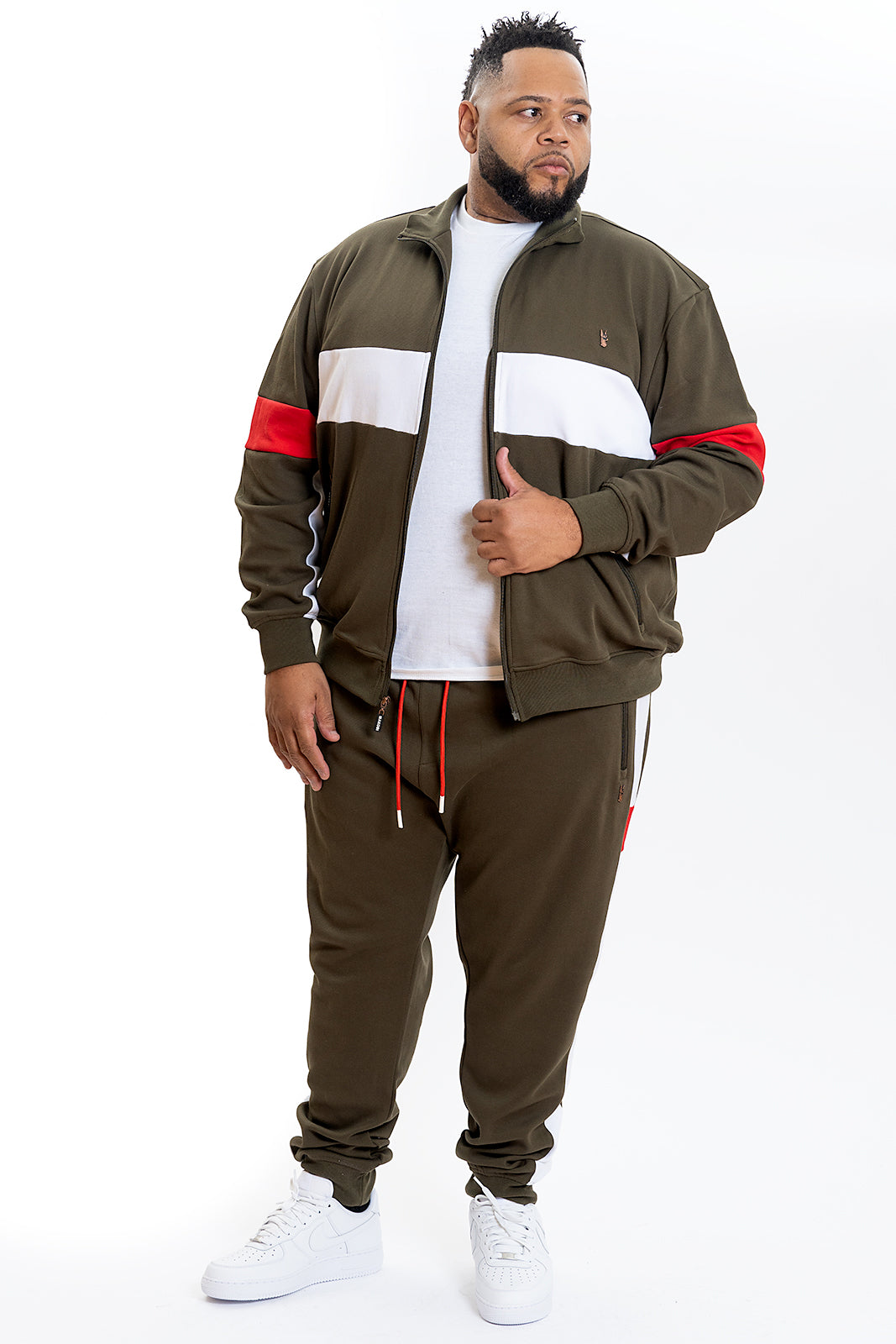 Makobi M4520 Lombardi Jogger Set - Olive