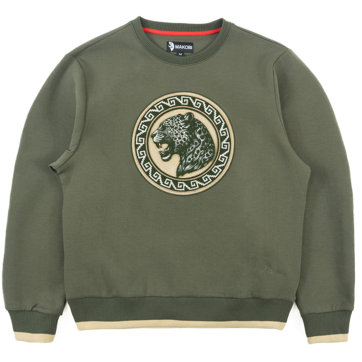Makobi M4590 Pantera Crewneck Sweatshirt - Olive