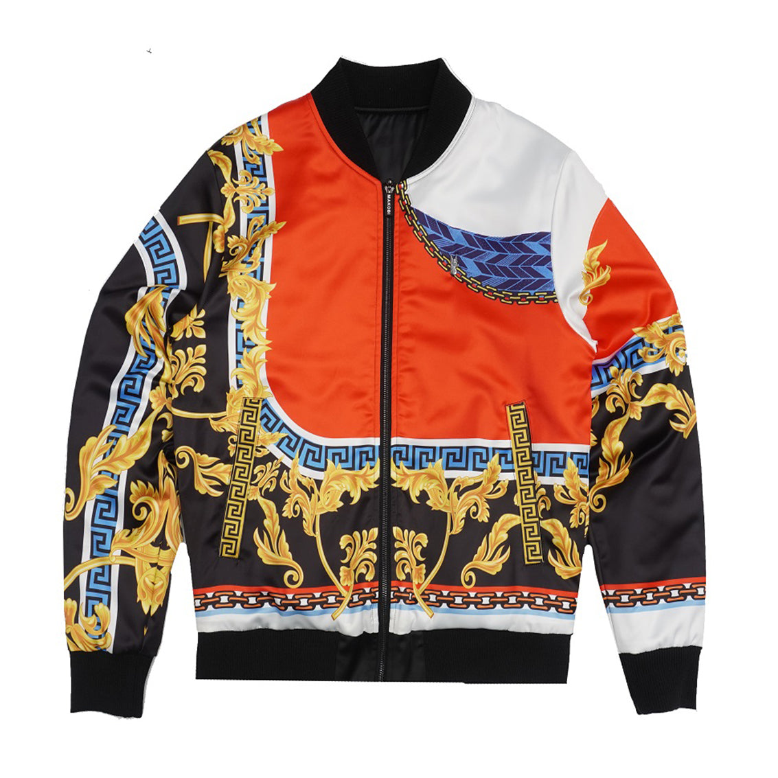 Makobi M4630 Greek Reversible Jacket - Black/Red