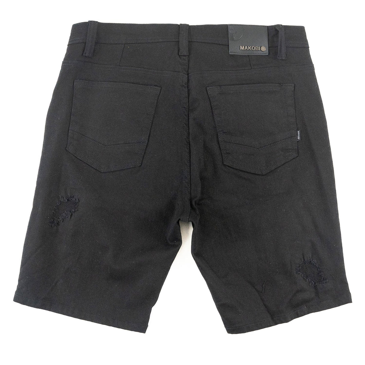 Makobi M607 Amato Denim Shorts - Black/Black