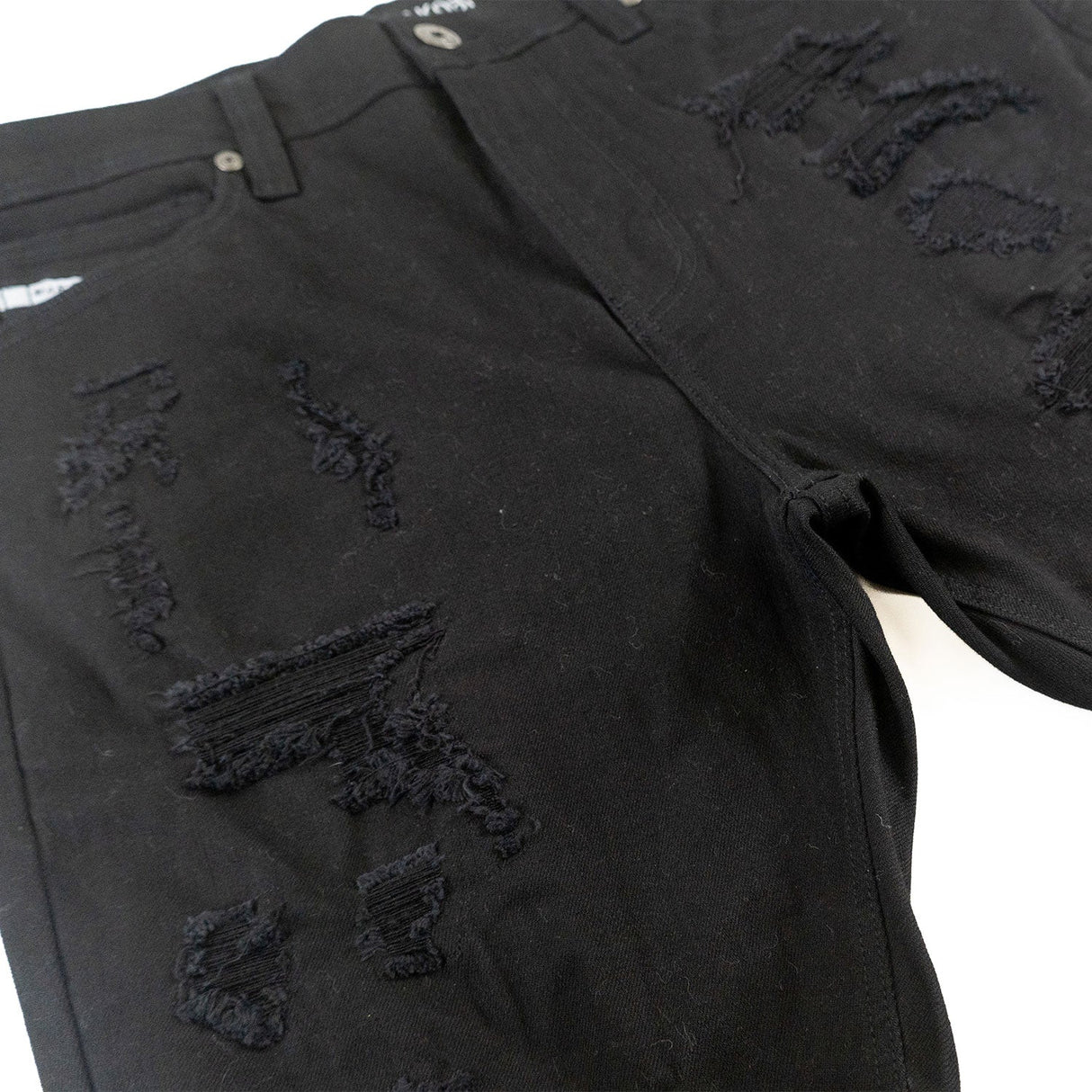 Makobi M607 Amato Denim Shorts - Black/Black