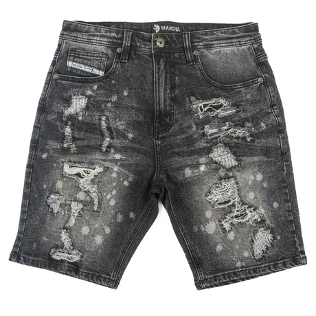 Makobi M607 Amato Denim Shorts - Black