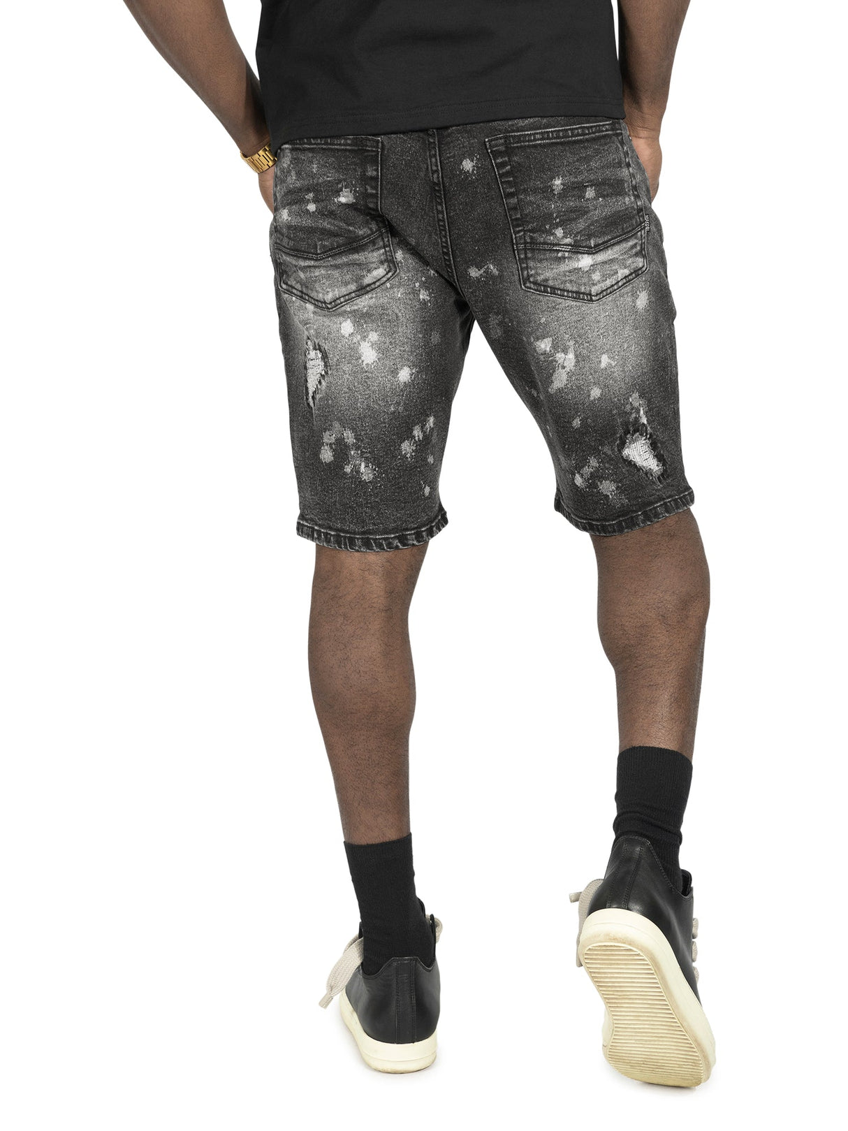 Makobi M607 Amato Denim Shorts - Black