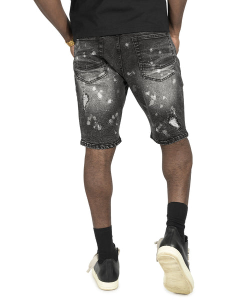 Makobi M607 Amato Denim Shorts - Black