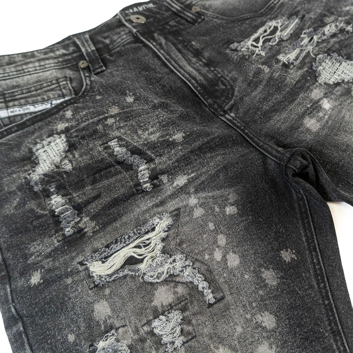 Makobi M607 Amato Denim Shorts - Black