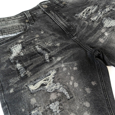 Makobi M607 Amato Denim Shorts - Black