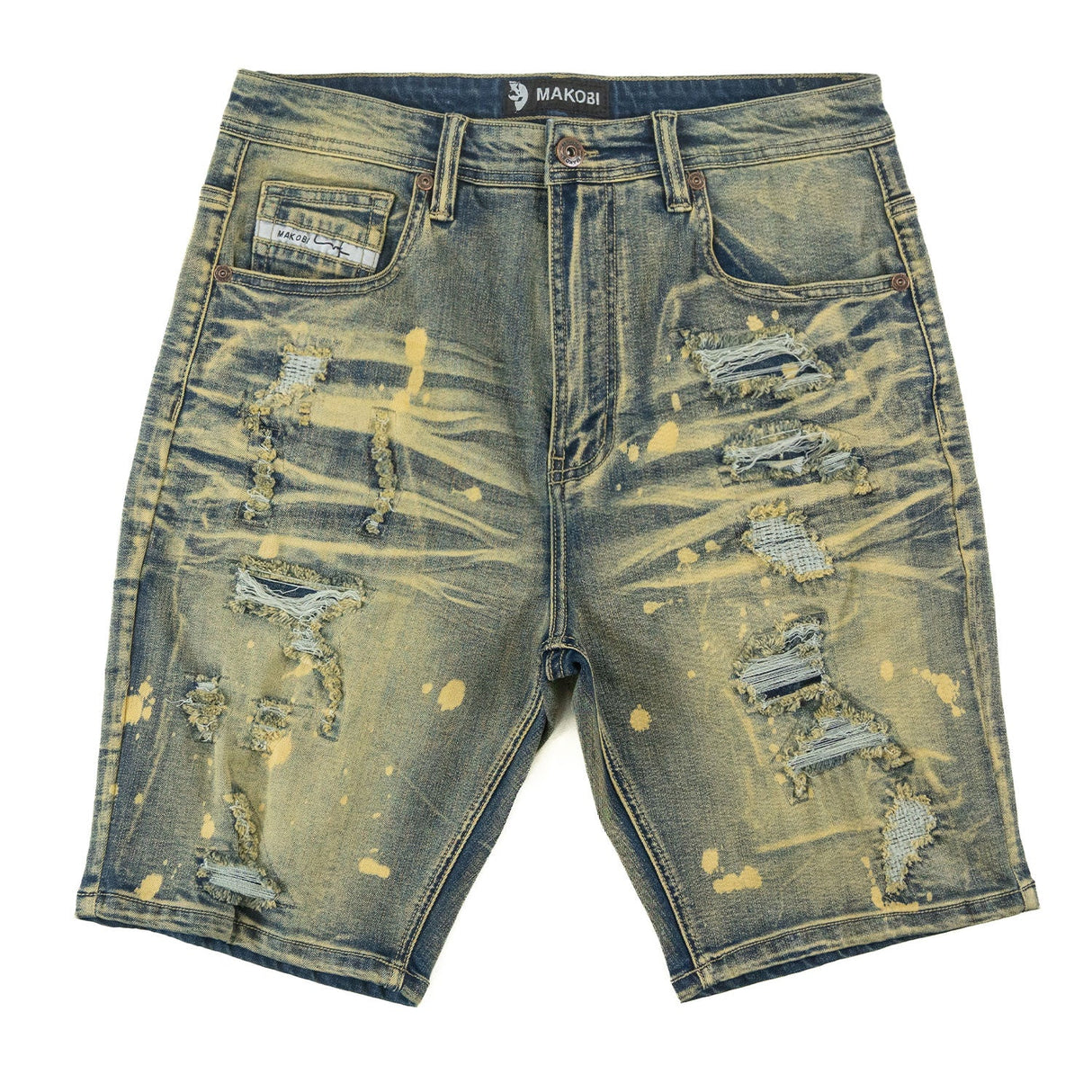 Makobi M607 Amato Denim Shorts - Dirt