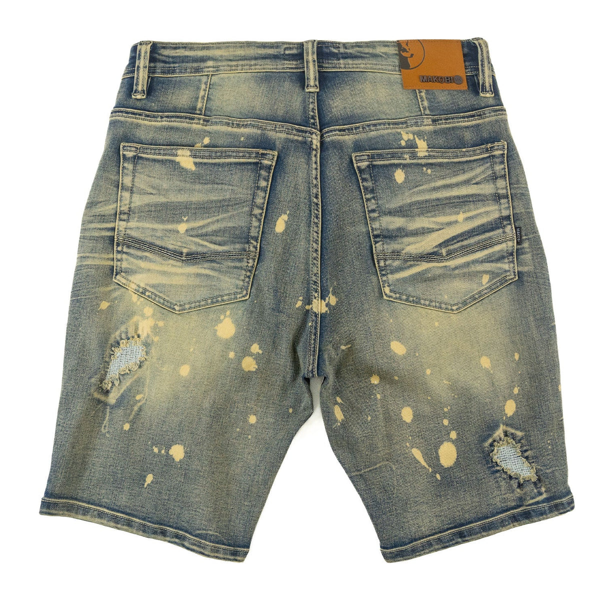 Makobi M607 Amato Denim Shorts - Dirt