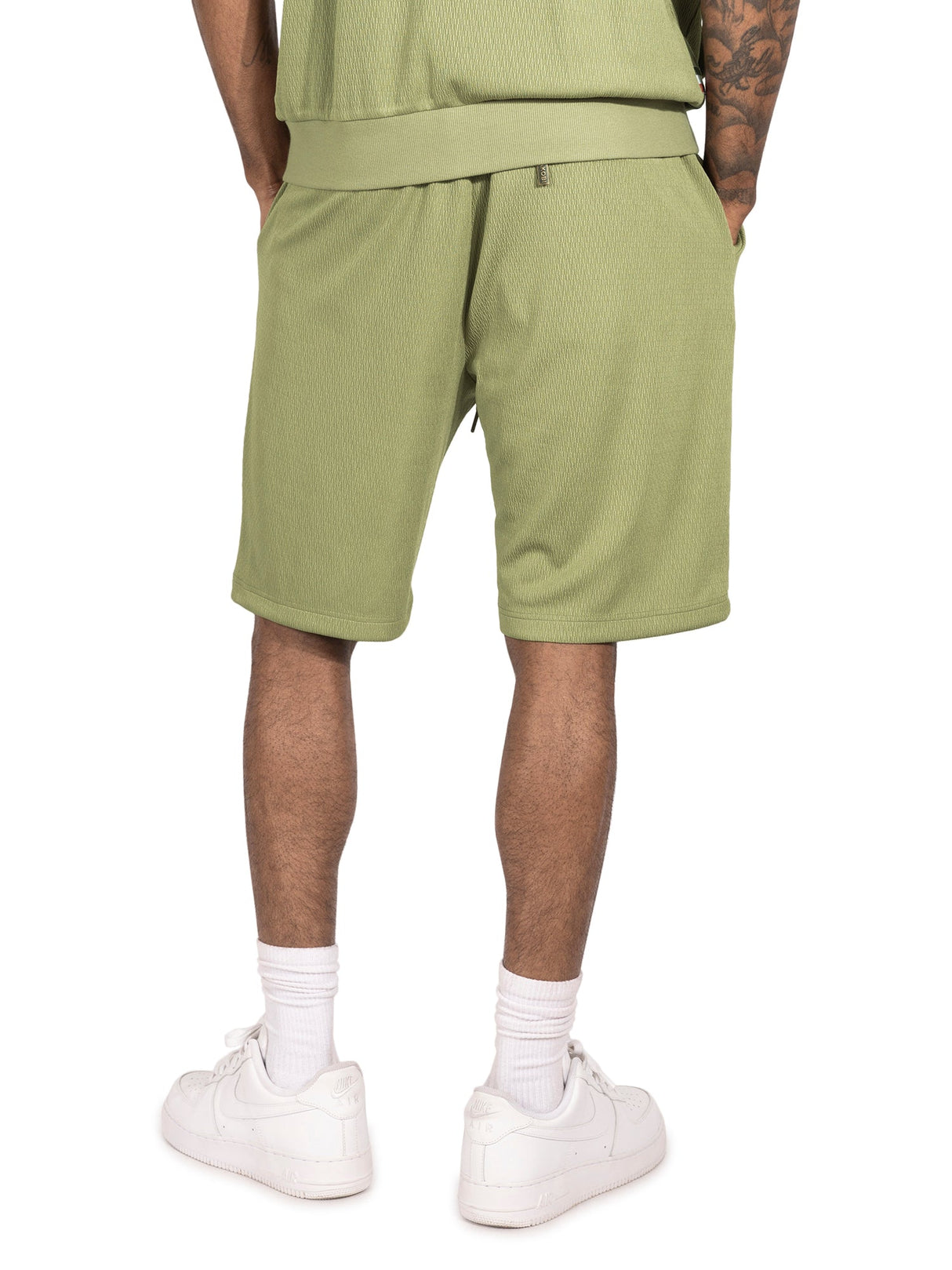 Makobi M428 Moreli Knit Short Sets - Olive