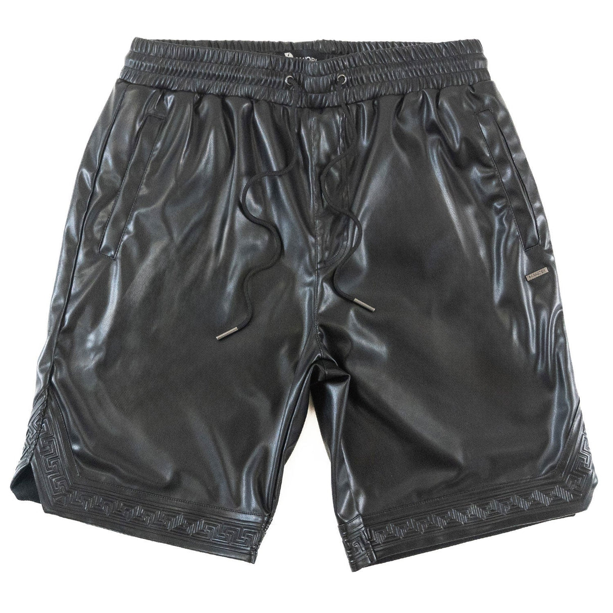 Makobi M629 Bellucci Vegan Leather Shorts - Black
