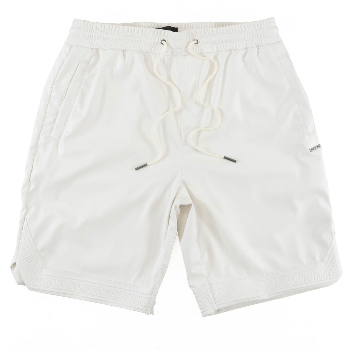 Makobi M629 Bellucci Vegan Leather Shorts - White