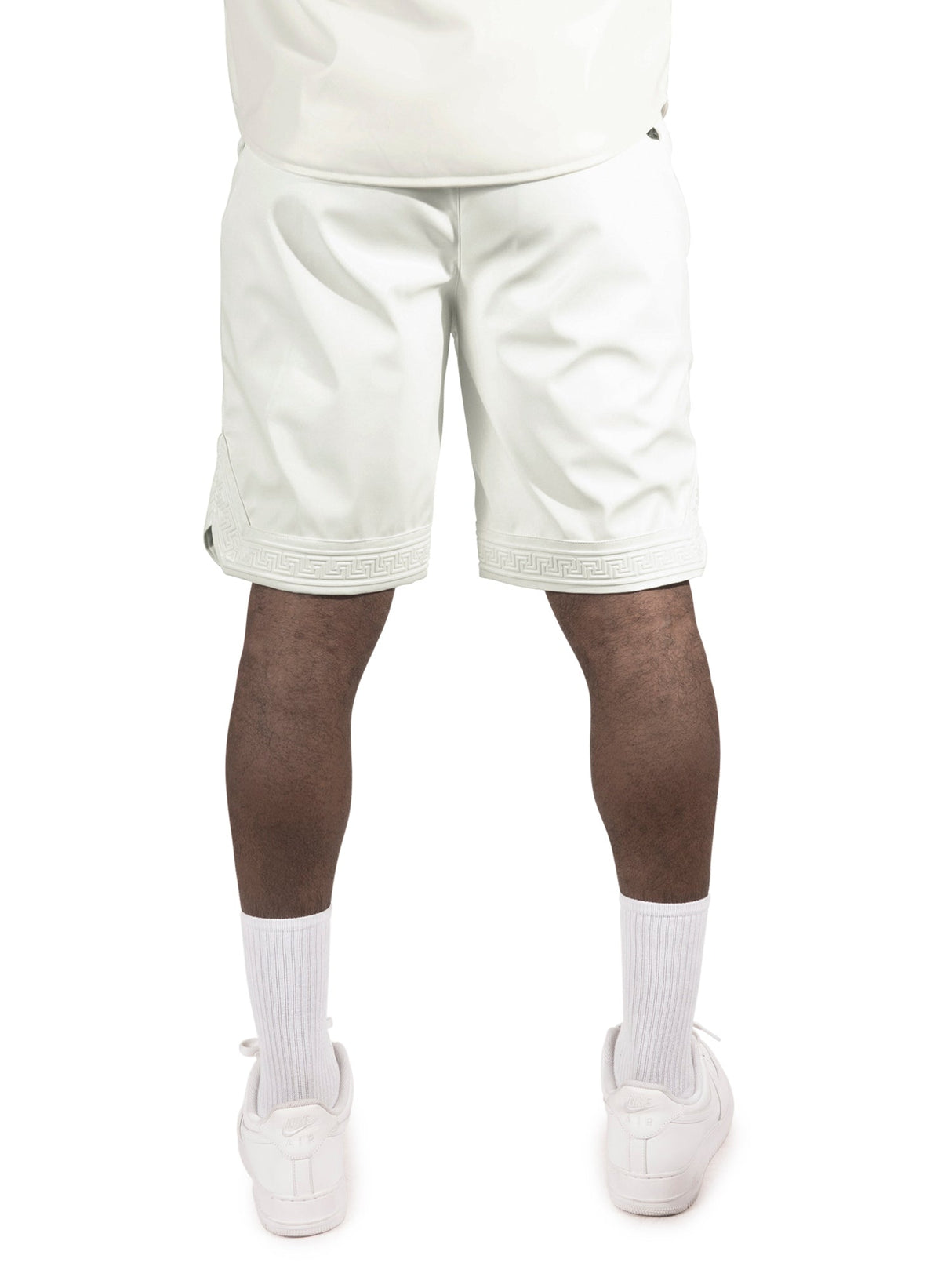 Makobi M629 Bellucci Vegan Leather Shorts - White