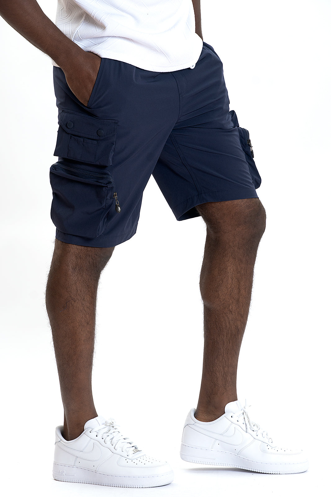 Makobi M633 Colton Nylon Spandex Cargo Shorts - Navy