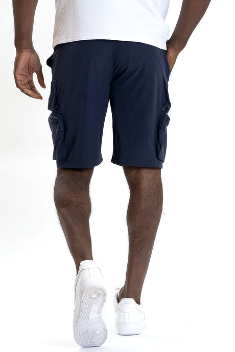 Makobi M633 Colton Nylon Spandex Cargo Shorts - Navy