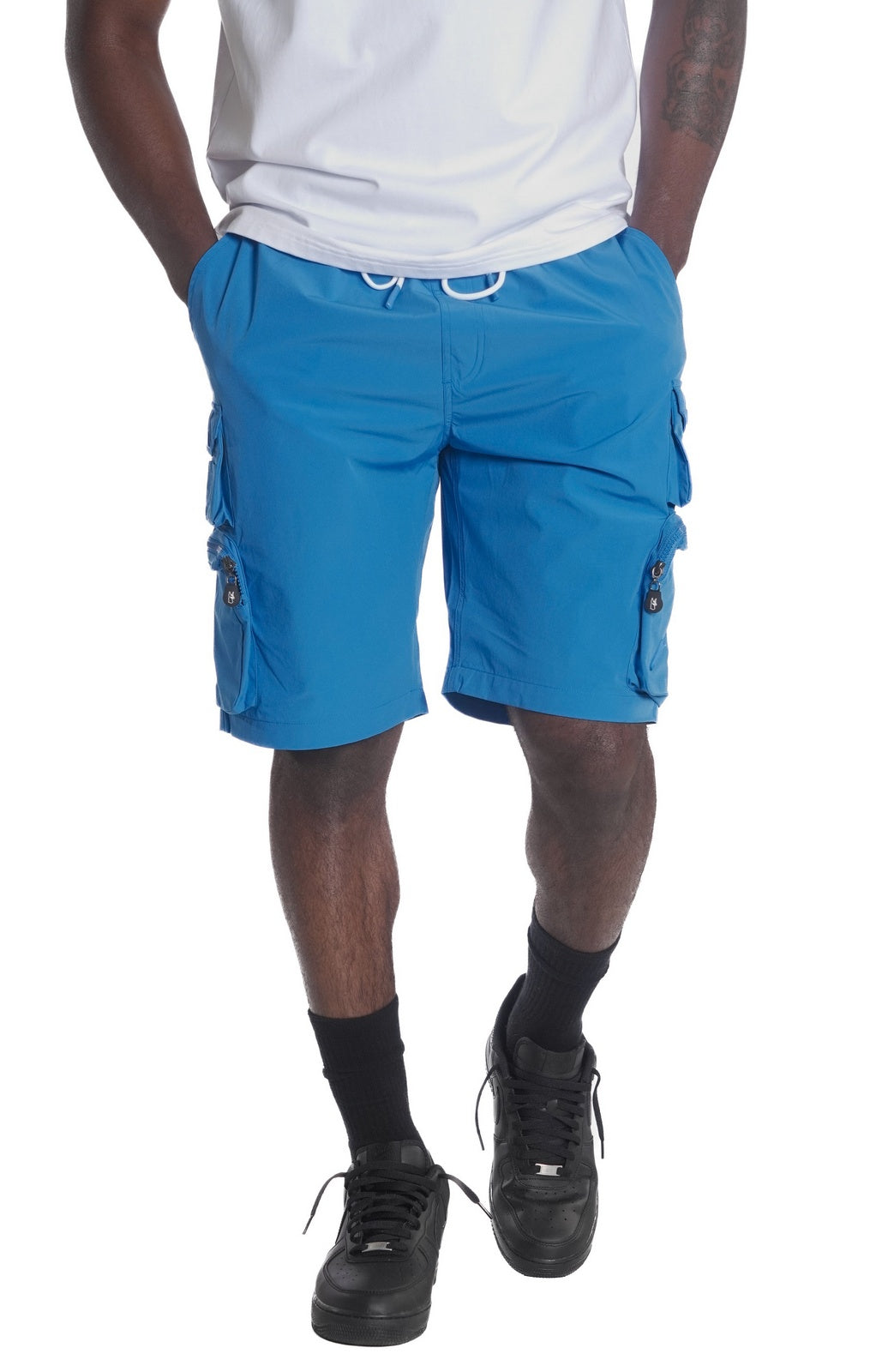 Makobi M633 Colton Nylon Spandex Cargo Shorts - Blue