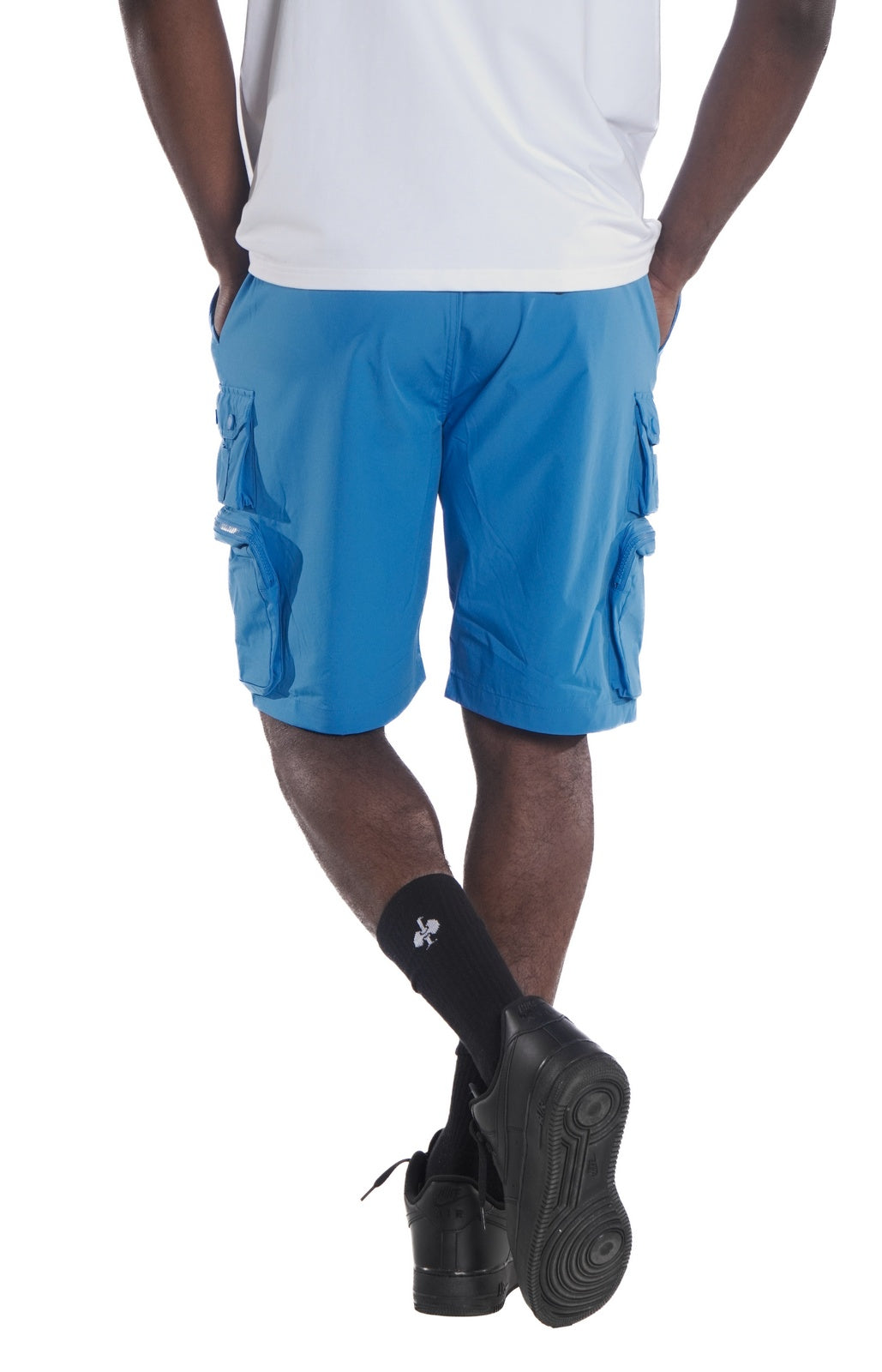 Makobi M633 Colton Nylon Spandex Cargo Shorts - Blue