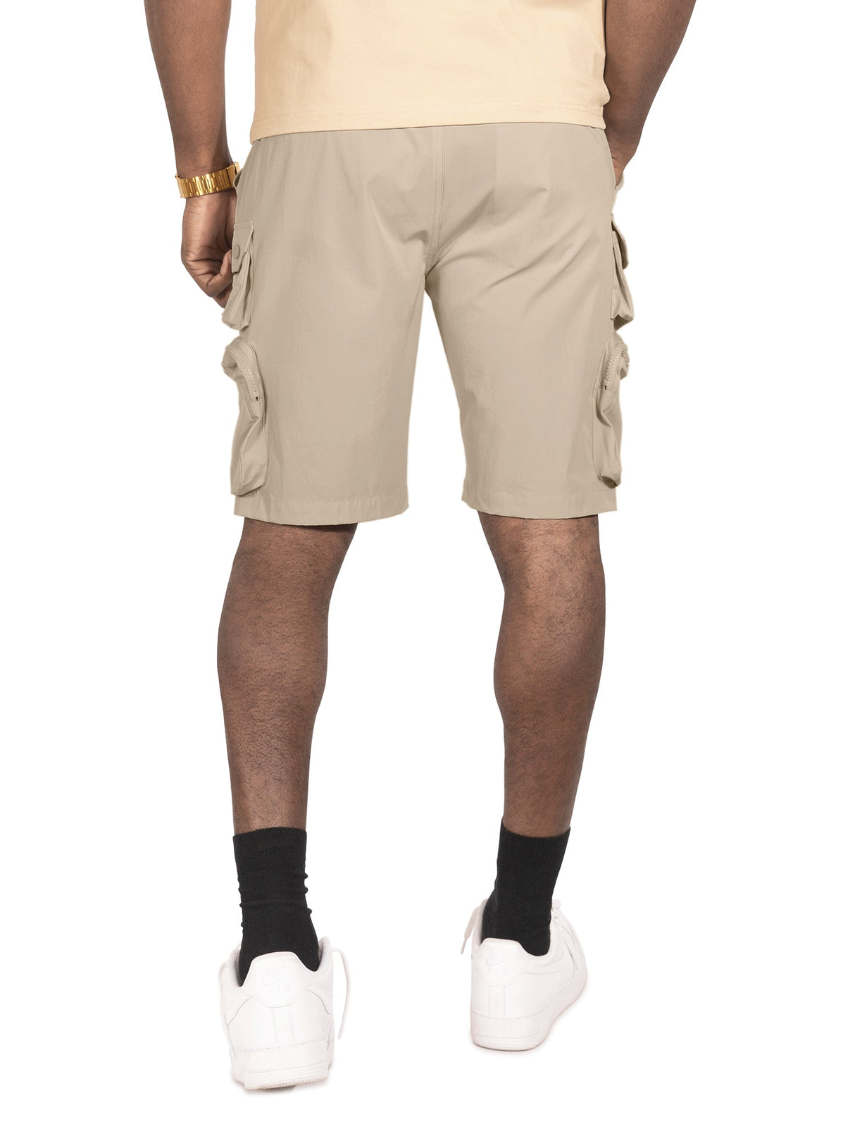 Makobi M633 Colton Nylon Spandex Cargo Shorts - Khaki 25'