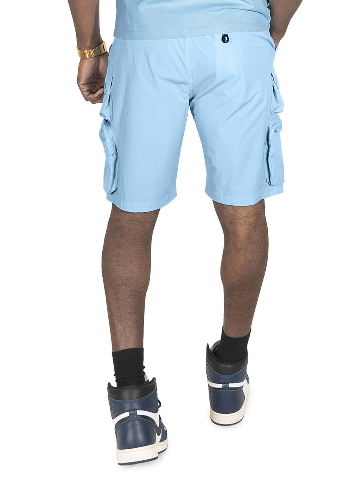 Makobi M633 Colton Nylon Spandex Cargo Shorts - Light Blue